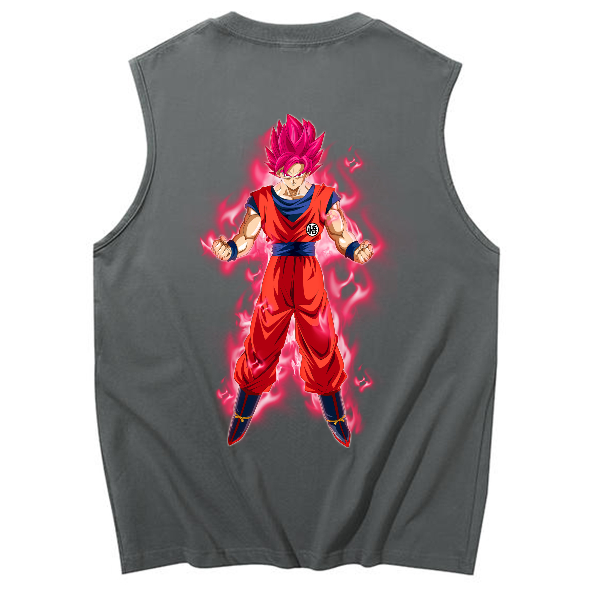 （画像用） ドラゴンボール 孫 悟飯（そんごはん）DRAGON BALL Son Gohan コットン100％タンクトップ（背面プリント）